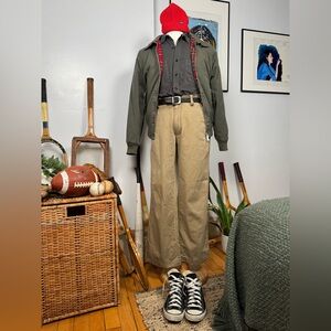 Harrington Jacket in Olive Green